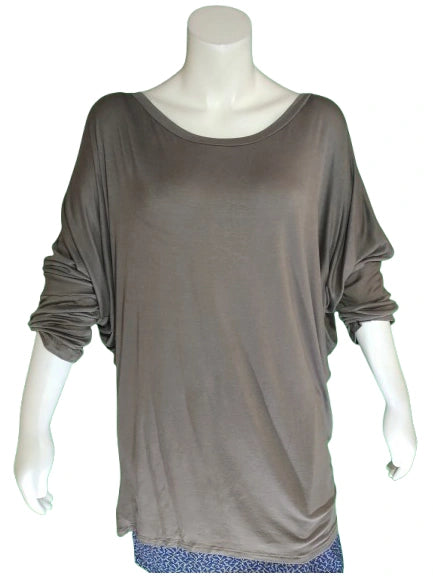 Love In Women’s Brown Long Sleeve Dress – 3X Size, Soft Stretch Rayon Blend