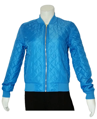 April Girl Women’s Blue Jacket – Small Size, Lightweight 100% Polyester Outerwear