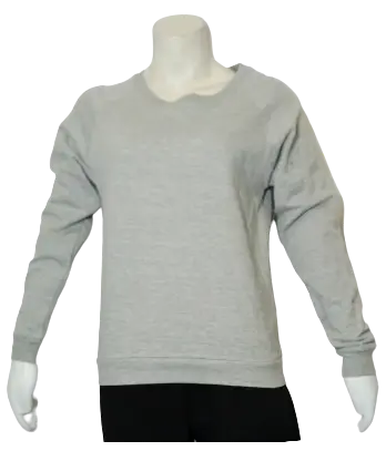 On Fire Women’s Grey Long Sleeve Shirt, Size Large