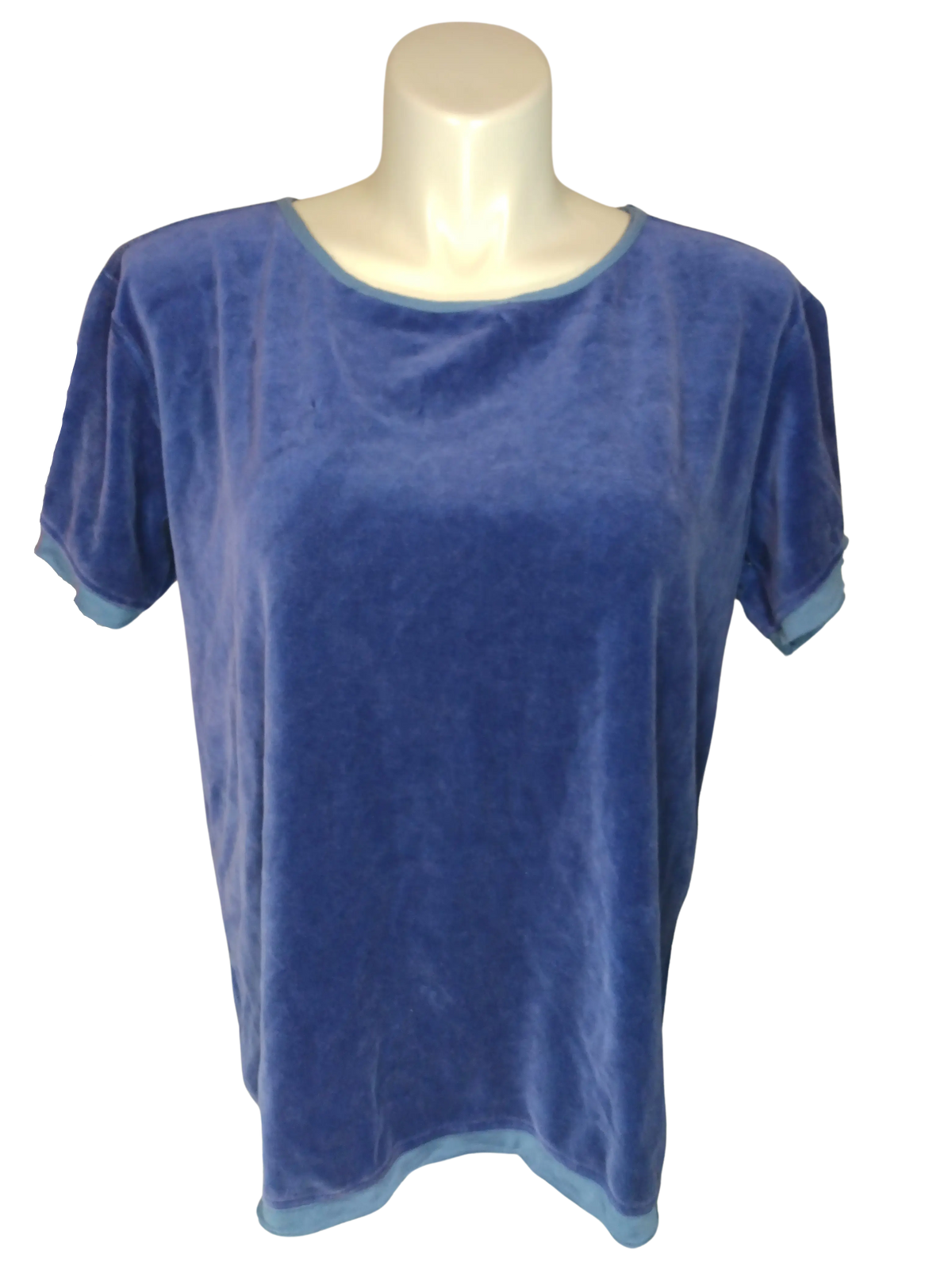 Diva General Collection Women’s Purple Velour Top, Size 2X