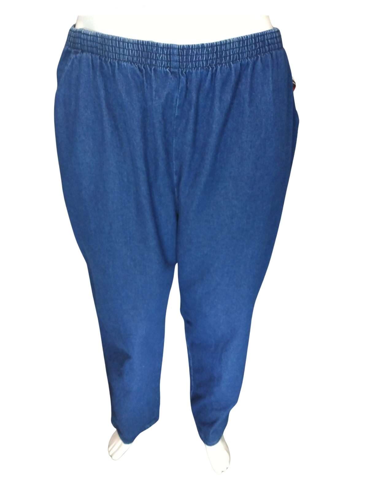 Chic Comfort Collection Women’s Blue Pants, Size 26W