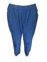 Chic Comfort Collection Women’s Blue Pants, Size 26W