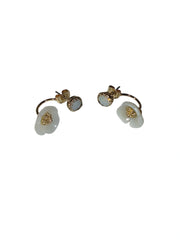 Gold Tone Enamel Flower Earrings – Fashion Jewelry by Lonna & Lilly Lightweight Statement Earrings for Women