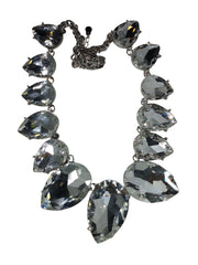 Silver Tone Rhinestone Teardrop Necklace – Thalia Sodi Fashion Jewelry for Women