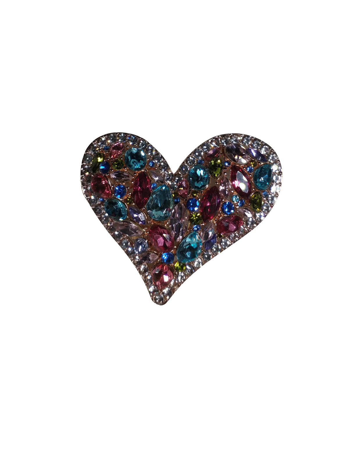 Charter Club Gold-Tone Multi-Rhinestone Heart Pin – Fashion Brooch for Women