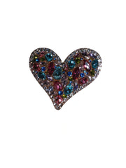 Charter Club Gold-Tone Multi-Rhinestone Heart Pin – Fashion Brooch for Women