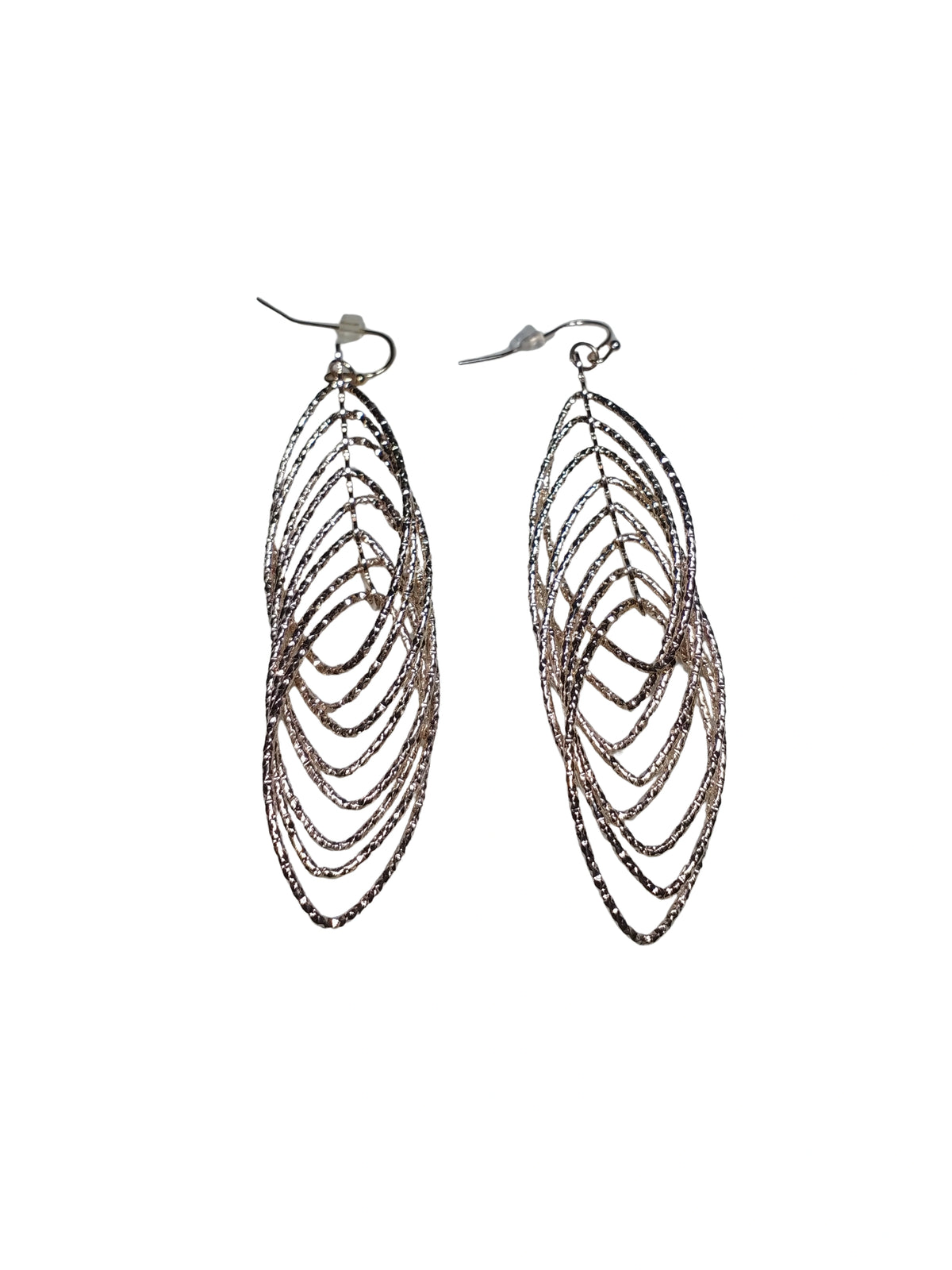 INC Rose Gold-Tone Textured Oval Earrings – Elegant Statement Jewelry for Women