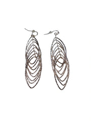 INC Rose Gold-Tone Textured Oval Earrings – Elegant Statement Jewelry for Women