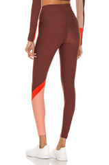 Maroon Leggings  -  Point Forward Legging in Andorra -  P.E Nation