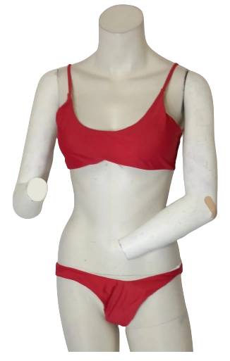 Diva General Collection Women's Red Bikini Set – XXL Plus Size, Polyamide-Elastane Blend Swimwear
