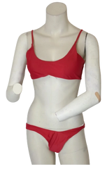 Diva General Collection Women's Red Bikini Set – XXL Plus Size, Polyamide-Elastane Blend Swimwear