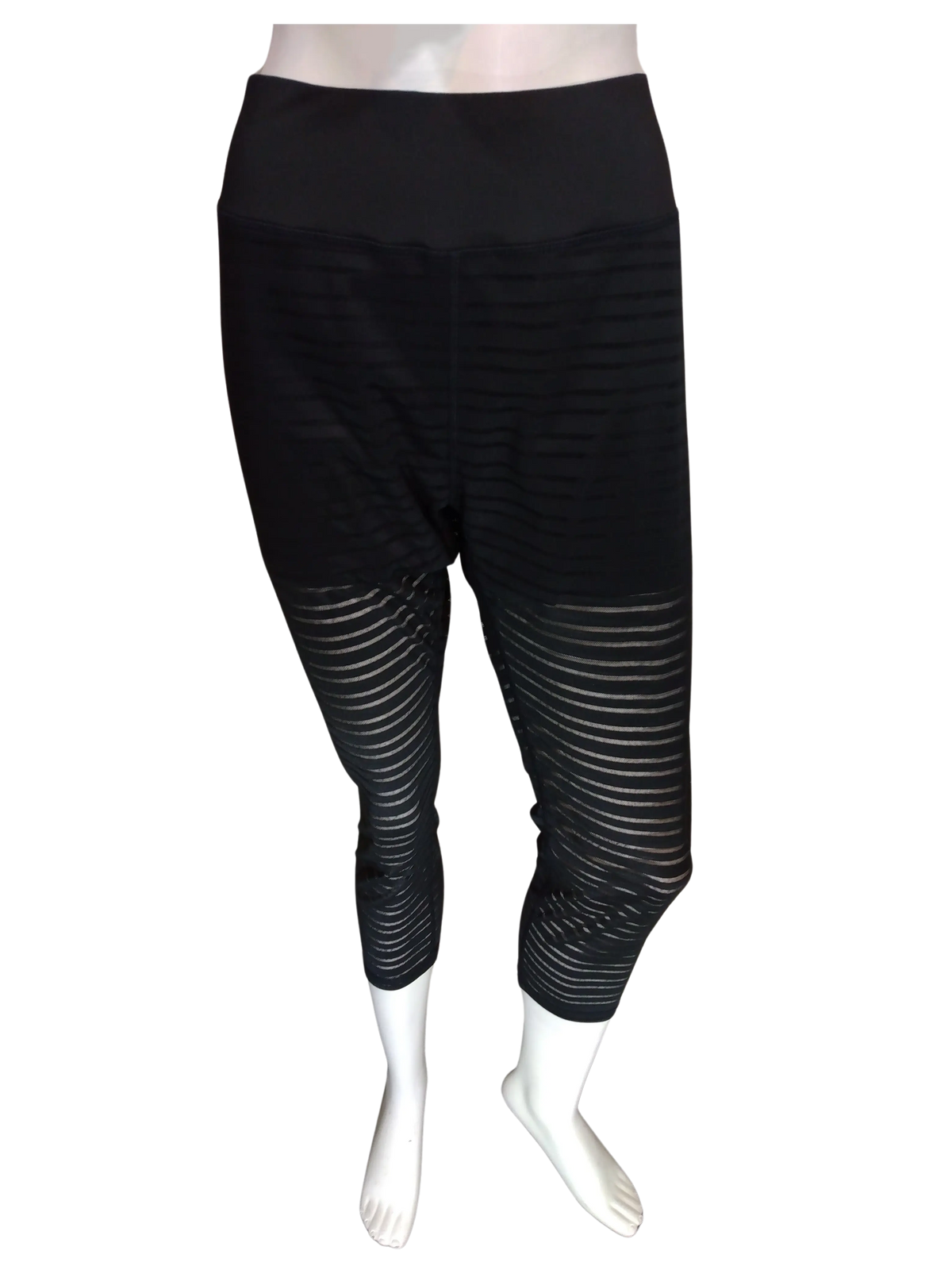 Ekouaer Women’s Black Sheer Pants with Liner, Size 2XL