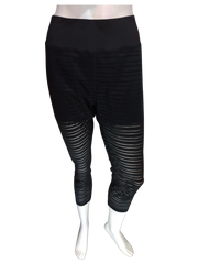 Ekouaer Women’s Black Sheer Pants with Liner, Size 2XL