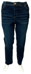 INC straight leg slim tech pants 22W front view