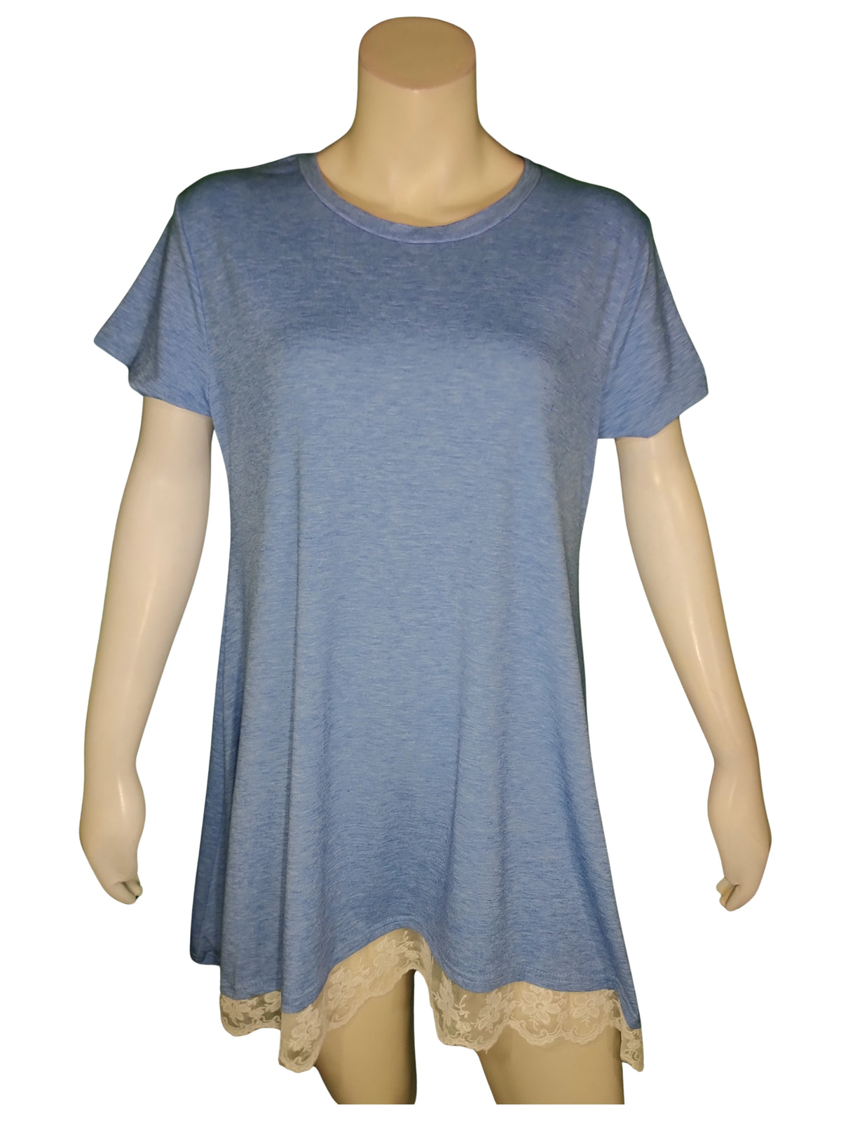 Diva General Light Blue Lace Dress Large Size for Women