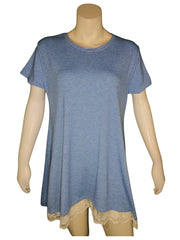 Diva General Light Blue Lace Dress Large Size for Women