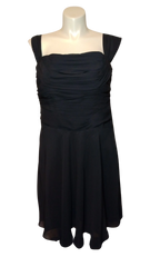 Diva General Collection Women’s Black Dress with Ruffles, Size 3X