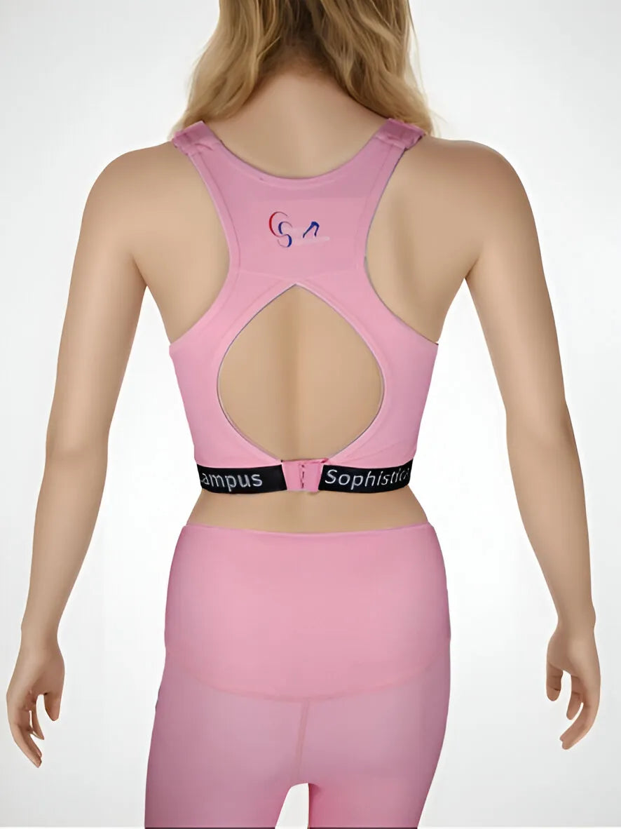pink sports bra​