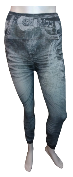 Chuns Girls’ Black/White Flower Leggings, OSFA