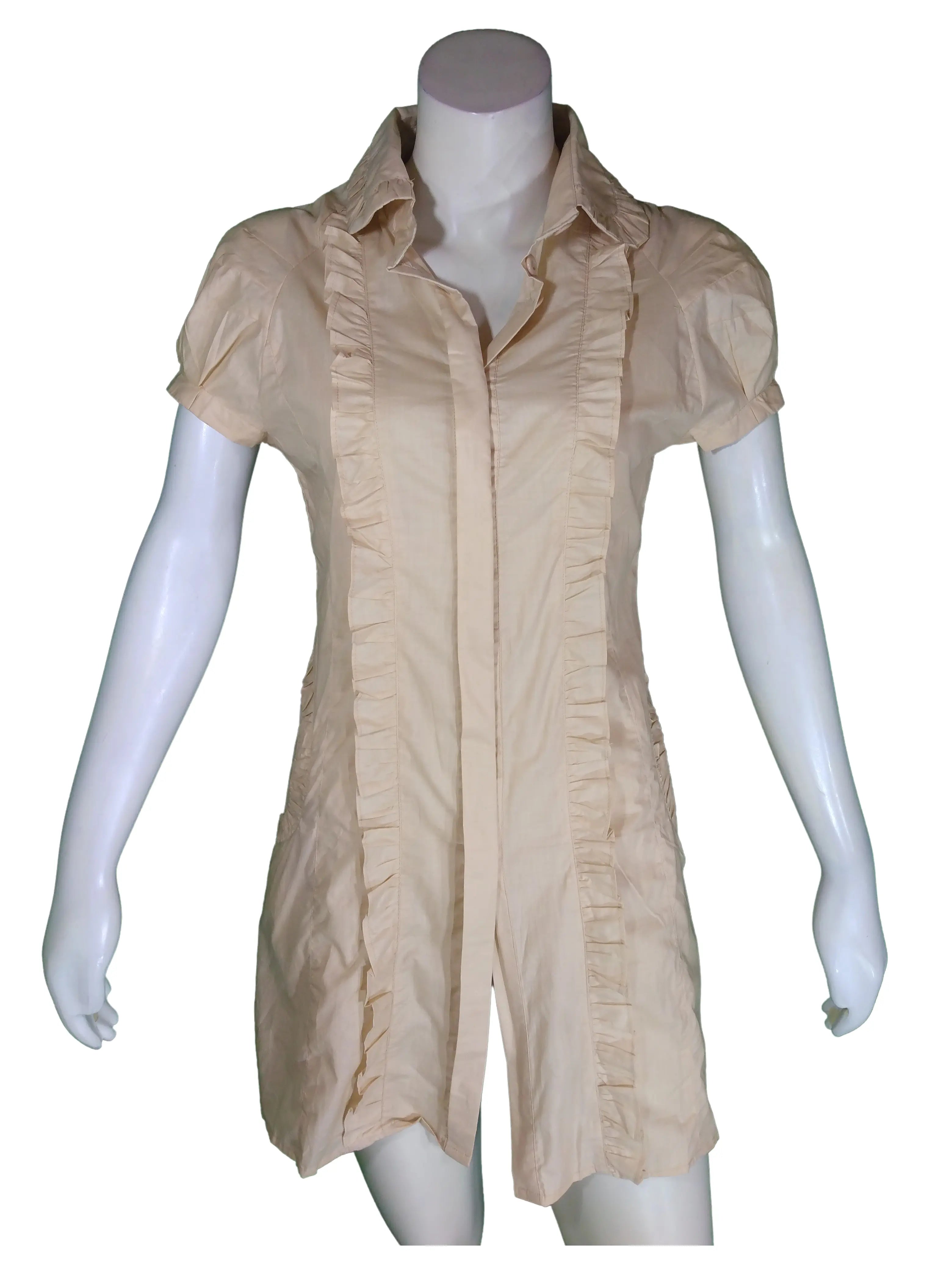 Ja & Ja Girls’ Peach Dress with Pockets, Size Small