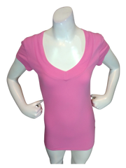 Diva General Collection Girls’ Pink V Neck Top, Size Small