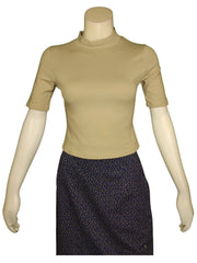 Friday Coffee 3/4 Sleeve Crop Top for Girls – OSFA, Cotton Spandex Blend, Casual Stretch Tee