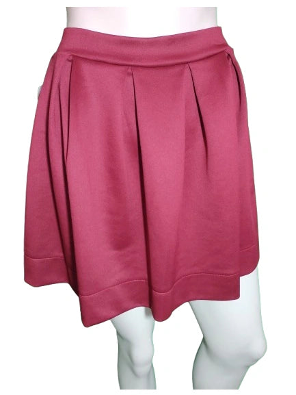 Girls maroon short skirt Honey Belle polyester fashion skirt