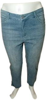 Diva General Collection Light Blue Denim Jean front view