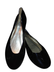 Xhilaration Black Shiny Flat - Women's Size 9 | Elegant & Comfortable Slip-On Shoes