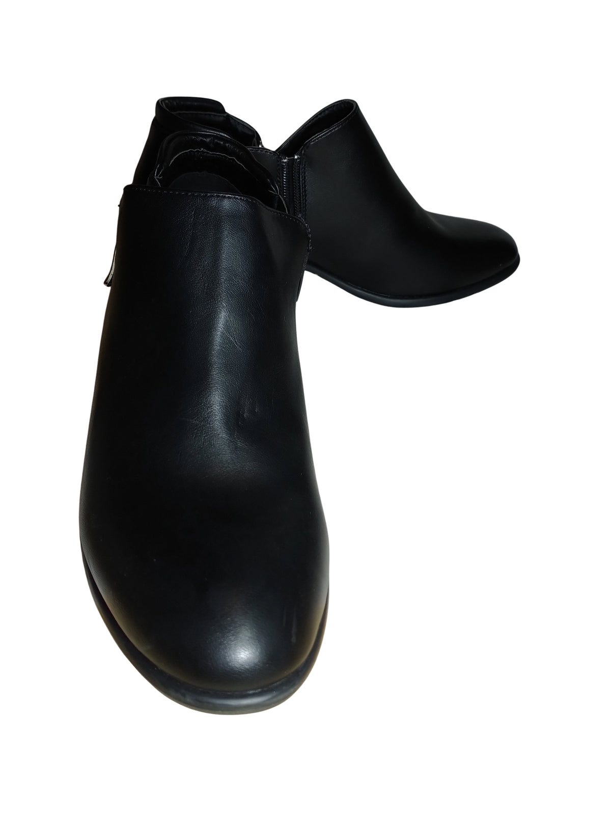 Wild Diva Lounge Black Side Zipper Ankle Boot - Women's Size 8.5 | Chic & Versatile Footwear