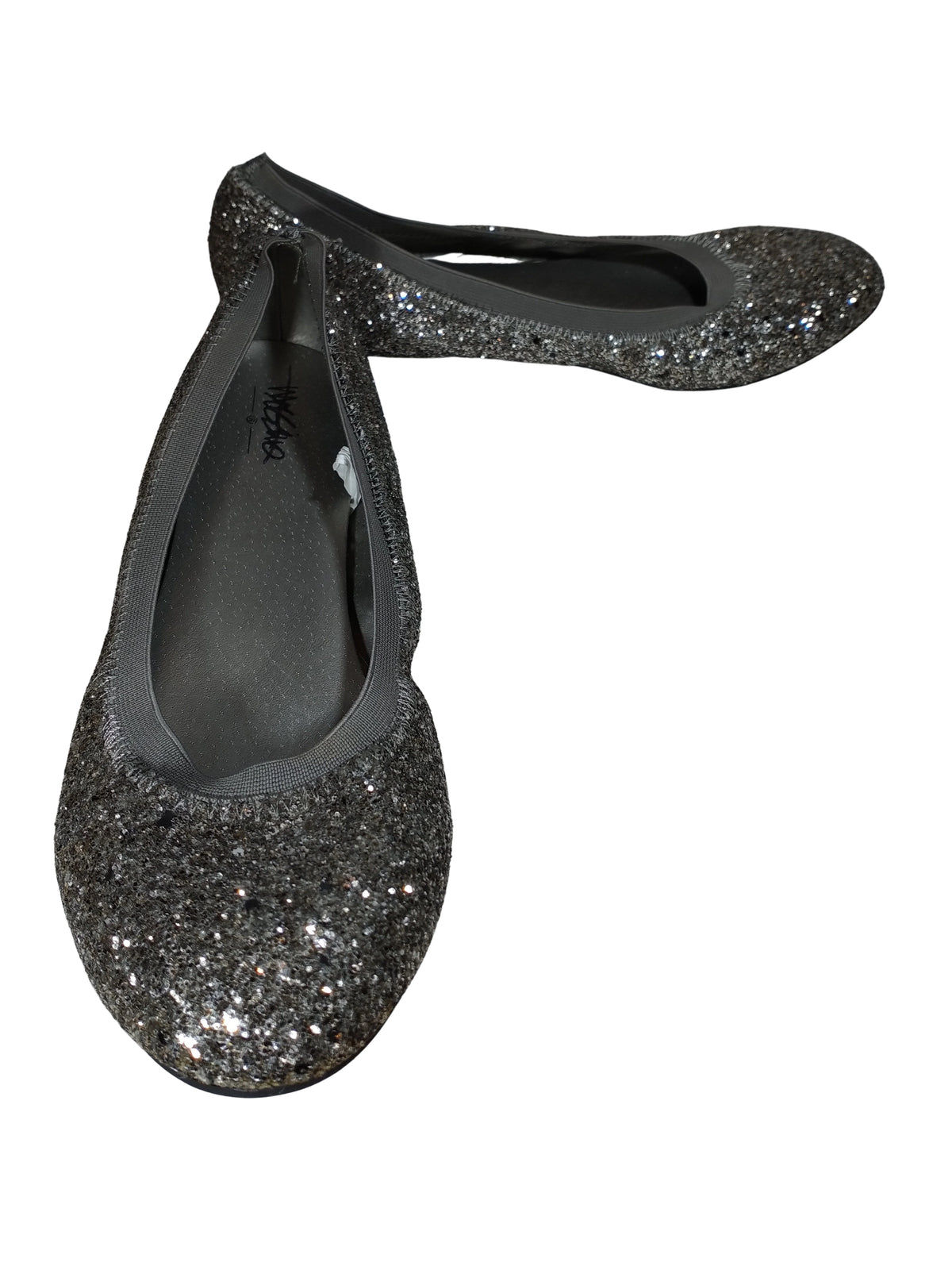 Mossimo Supply Co Silver/Gold Glitter Flat - Women's Size 8 | Sparkly & Comfortable Shoes