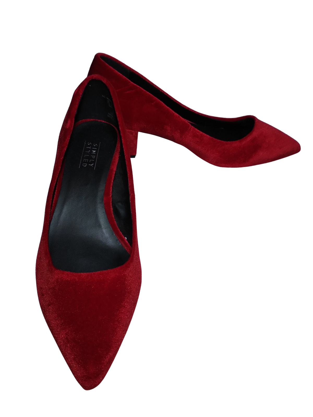 Simply Styled Red Velvet Shoe - Women's Size 7.5 | Luxurious & Comfortable Footwear