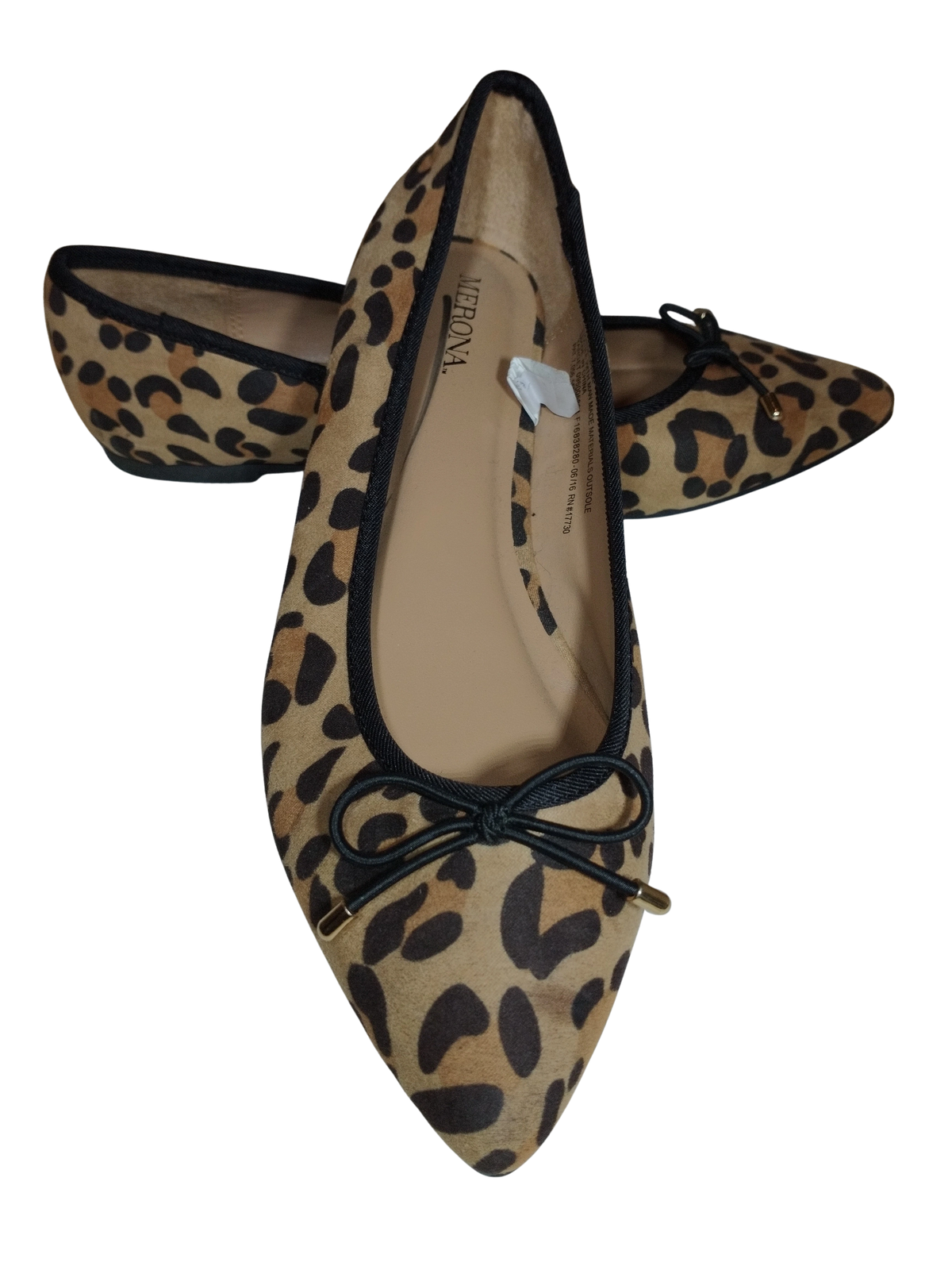 Merona Brown Leopard Flat with Bow - Women's Size 6 | Stylish & Comfortable Flats