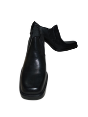 Black MIA Leather Shoes  (some damage)