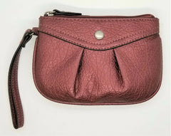 Style & Co Hannah Faux Leather Wristlet Maroon Small