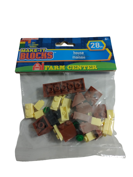 Make it Blocks Building Blocks Farm House (28 piece set)