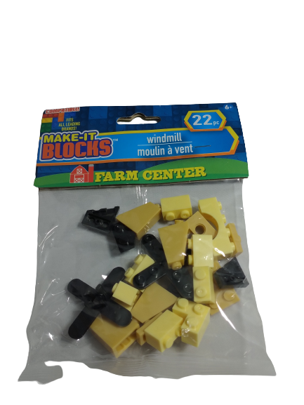 Make it Blocks Building Blocks Farm Windmill (22 piece set)