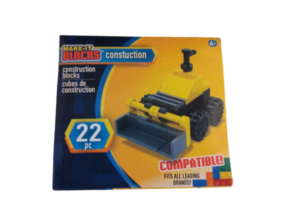 Make it Blocks Construction Front End Loader - 22 Piece Set