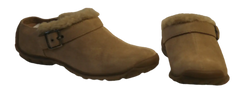 Tan MIA Fur-Lined Clogs