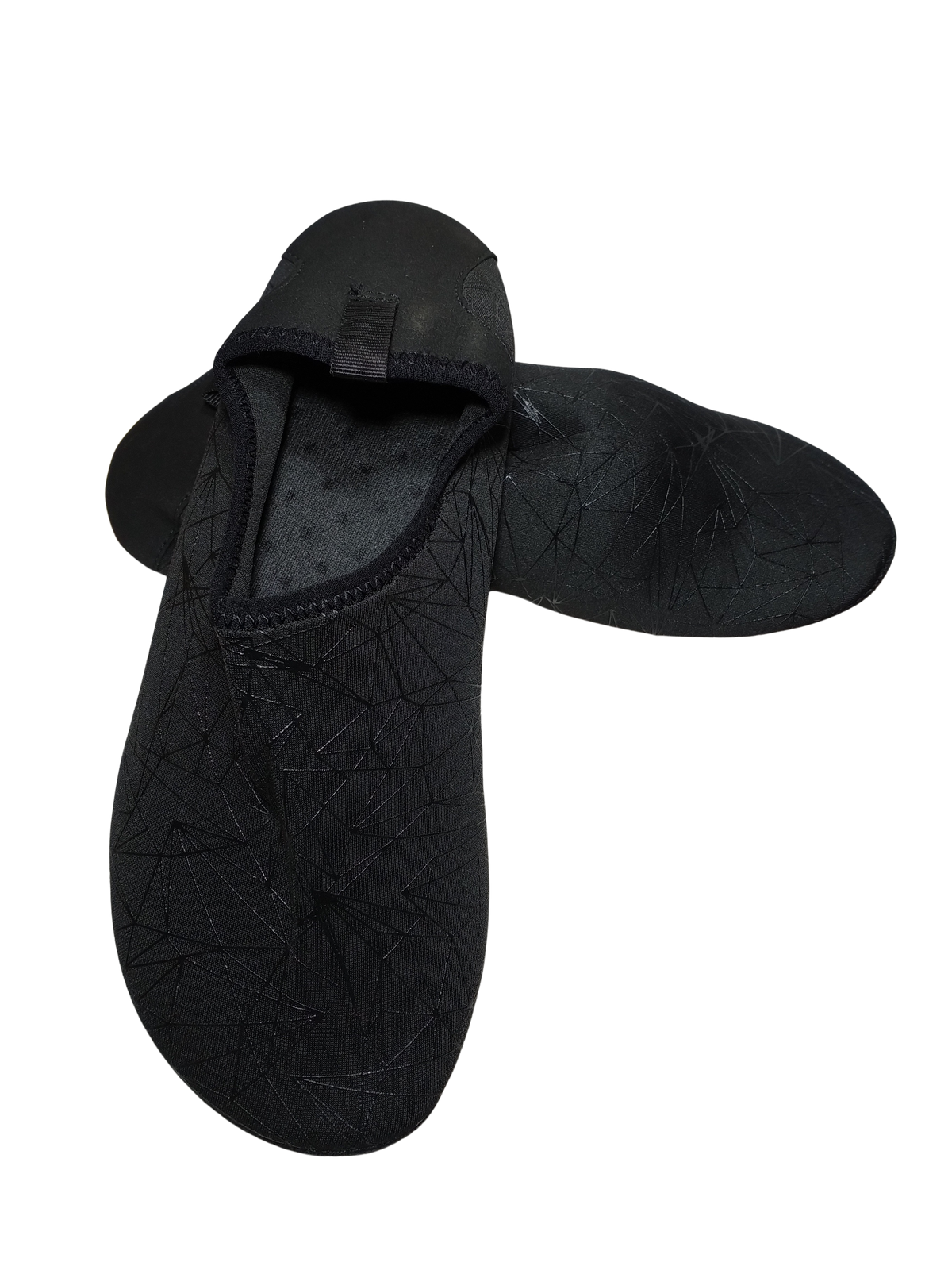 Black Geometric Pattern Watershoes