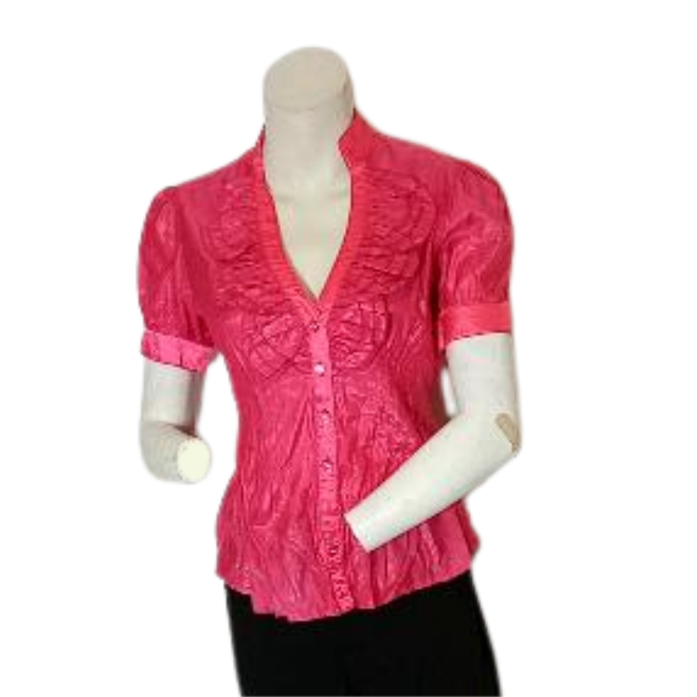 Pink 7 Colors Ruffled Blouse