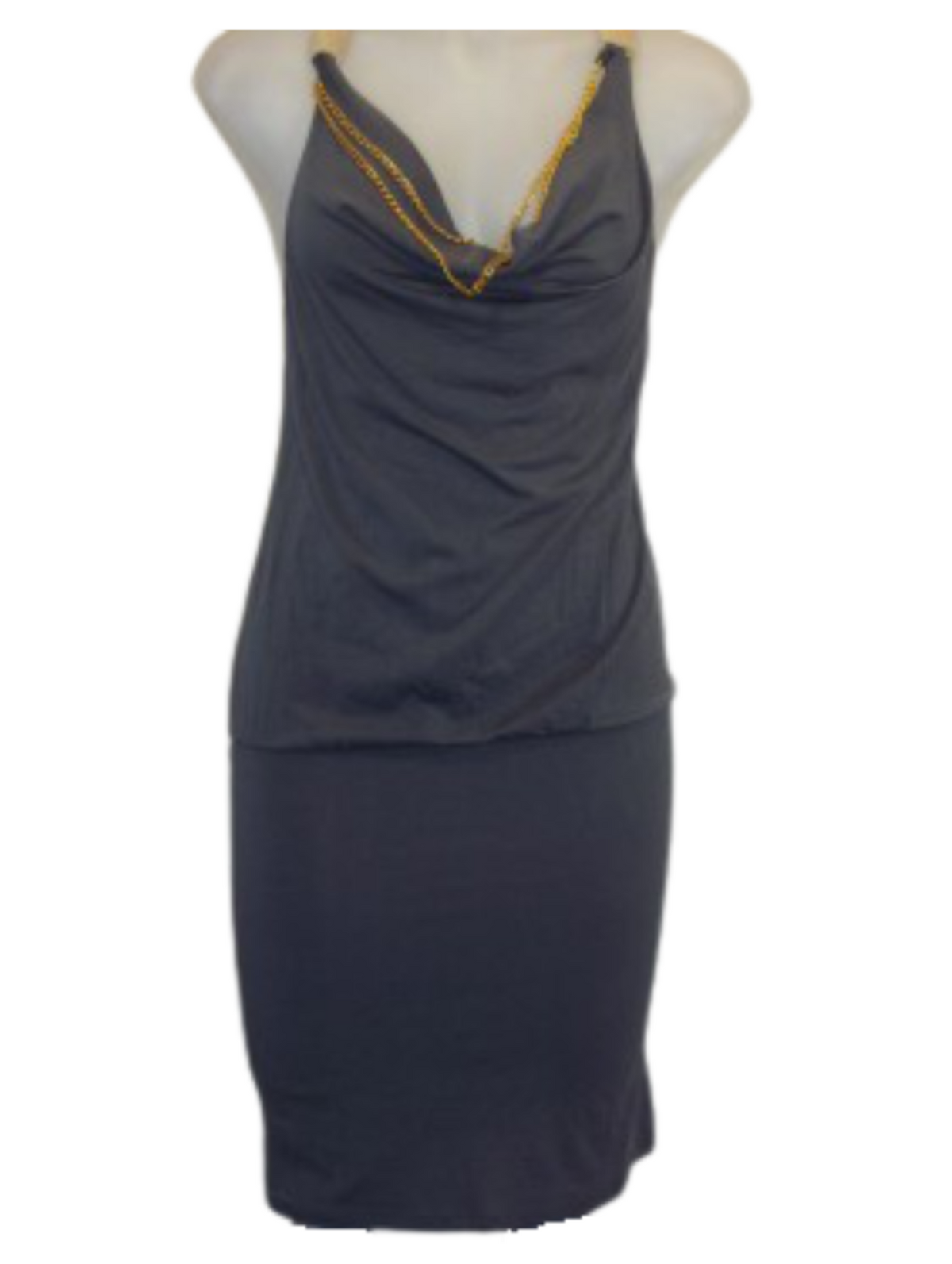 Mar-Q Gray/Gold Dress