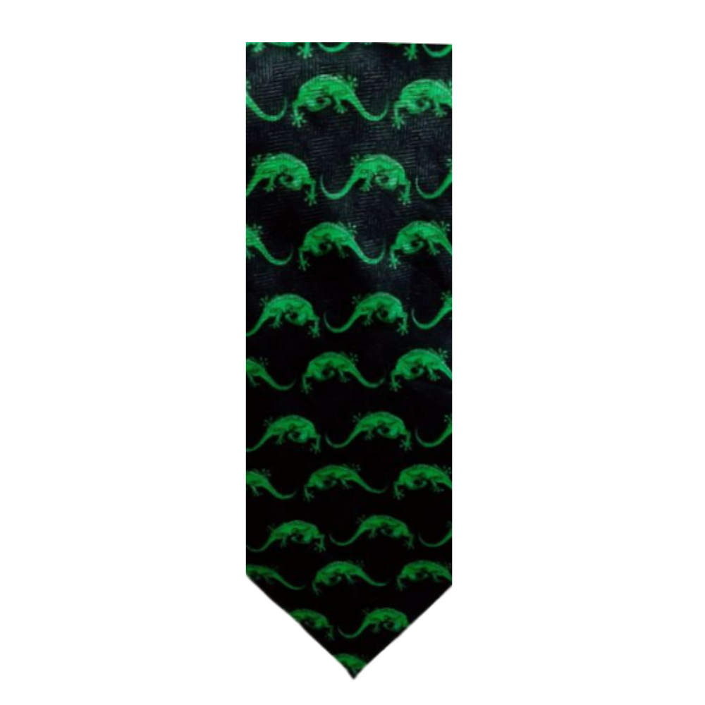 Andaloro Black/Green Polyester Neckties