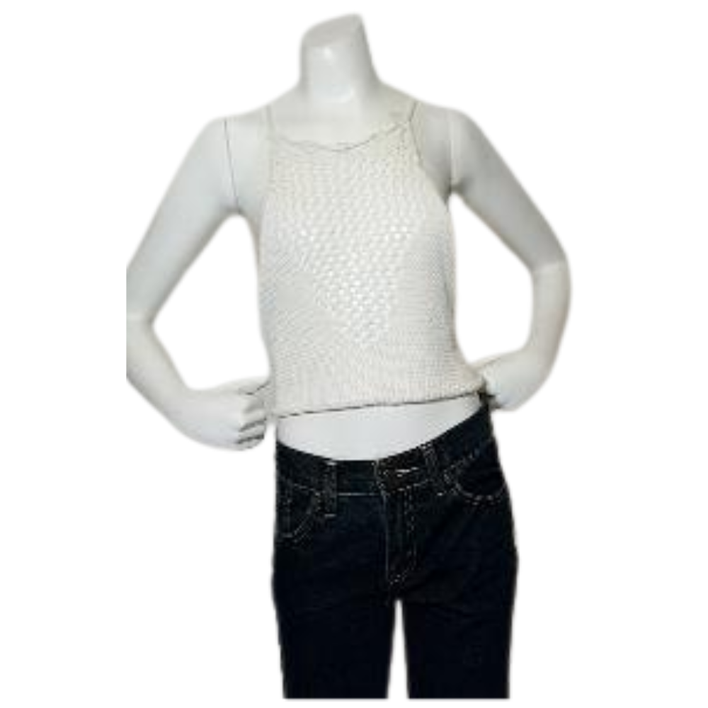 One Way Crocheted Crop Top