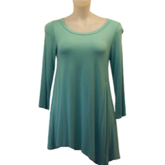 Emerald Aqua Long Sleeve Blouse