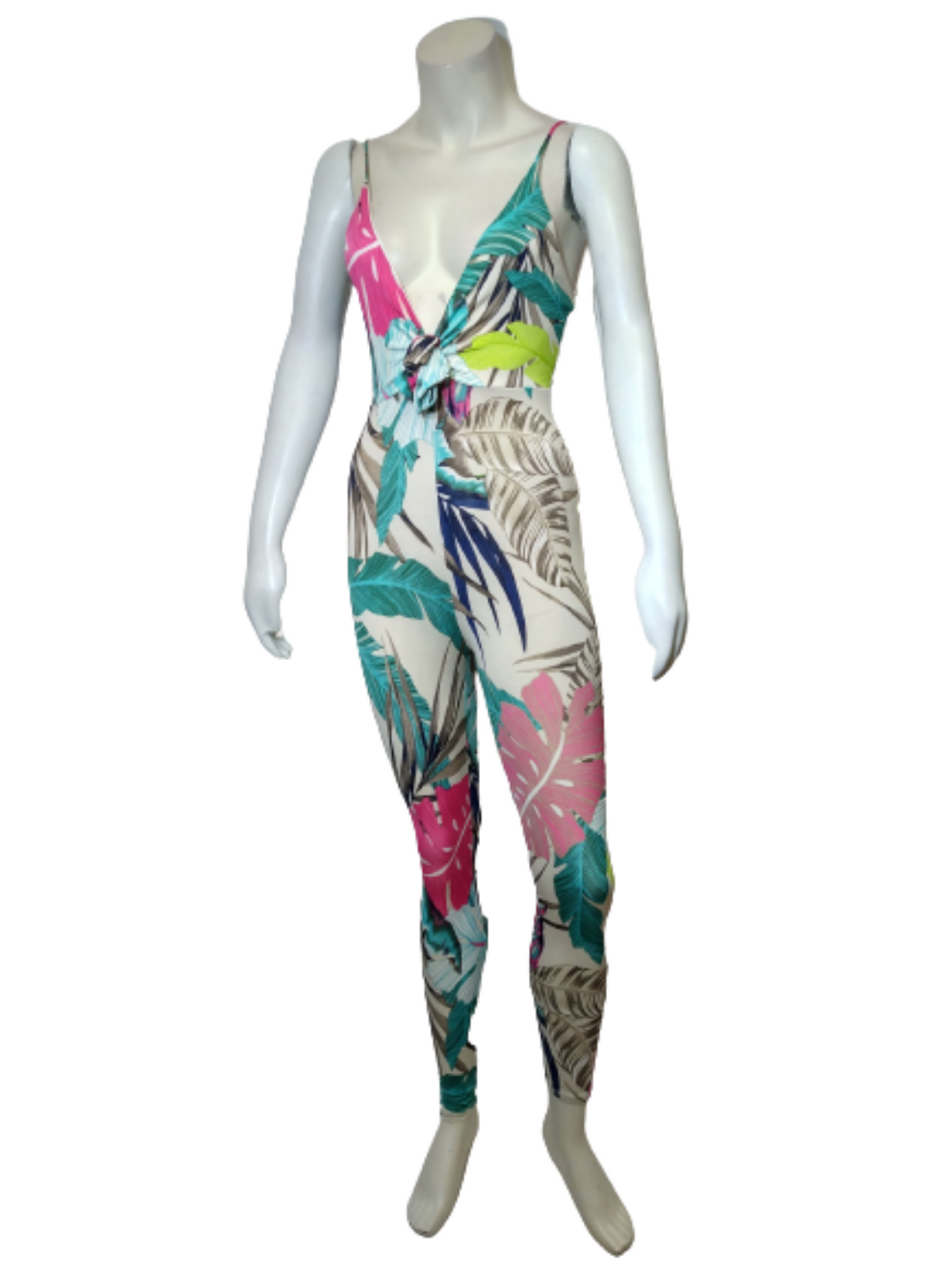 Uptown USA White/Fushia Jumpsuit