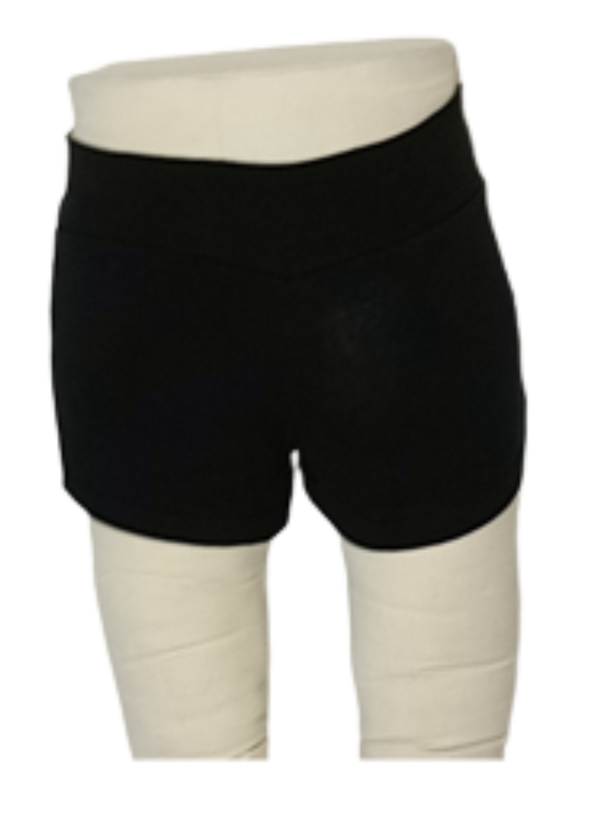Ribbed Black Shorts