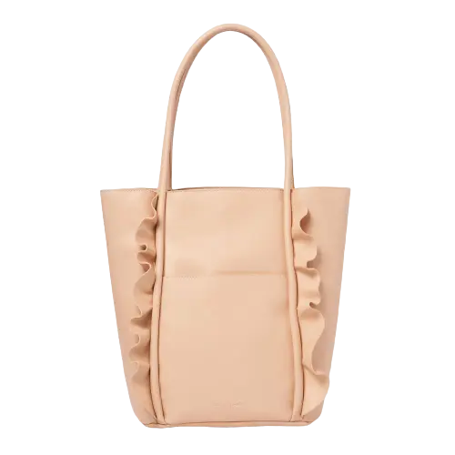 Urban Originals Women's Frill Vegan Leather Blush Tote