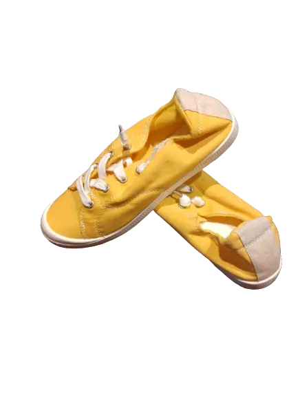 Weeboo Yellow & White Daily Canvas Sneakers