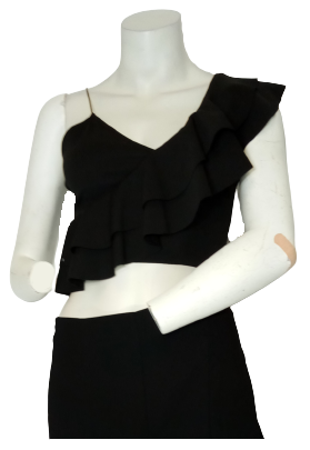 Diva General Corporation Black Crop Top